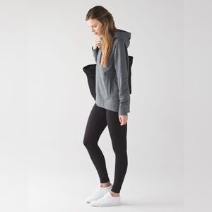 Lululemon Split Soft Grey Hooded Pullover Sweatshirt